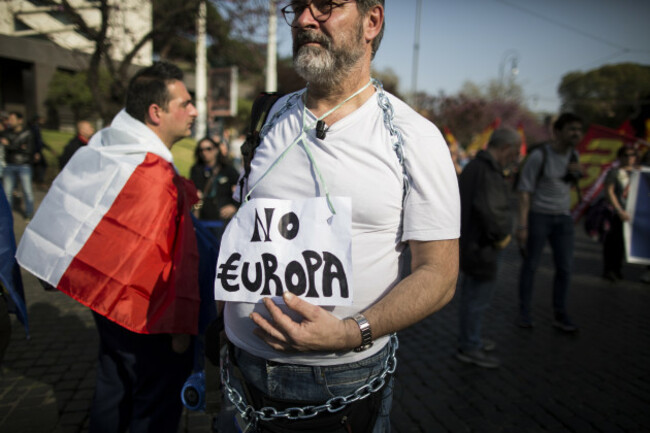 Italy: Stop Europe Demonstration In Rome