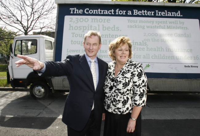 Enda Kenny Start of the General Election