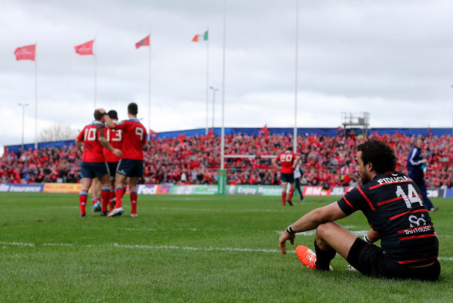 A dejected Yoann Huget