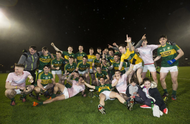 Kerry celebrate with the trophy