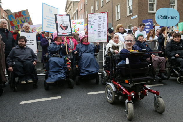 Disability Rights Protest.