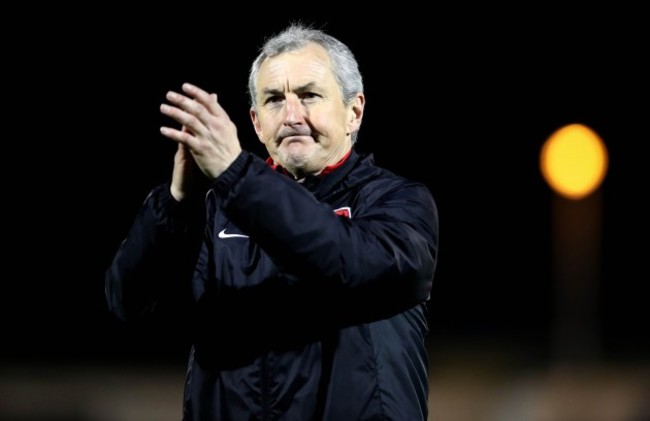 John Caulfield celebrates after the game