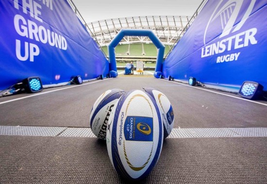 A general view of the Aviva Stadium before the game