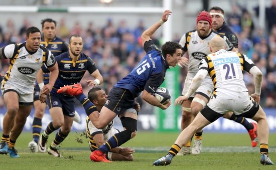 Joey Carbery with Kurtley Beale