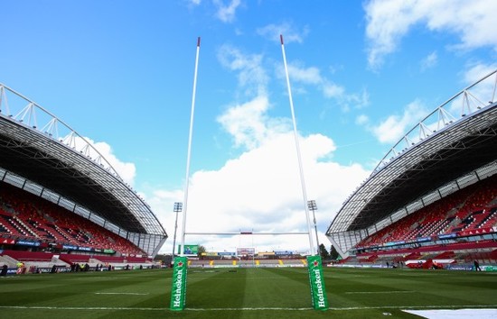 A view of Thomond Park before the game