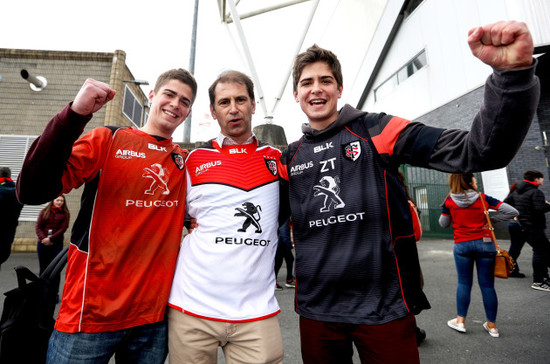 Toulouse fans before the game