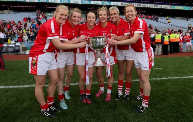 Deirdre O'Reilly, Briege Corkery, Geraldine O'Flynn, Valerie Mulcahy, Brid Stack and Rena Buckley