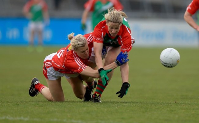 Cora Staunton with Deirdre O'Reilly