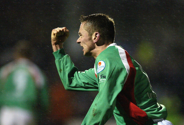 Billy Woods celebrates scoring