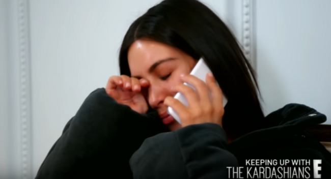 kim crying