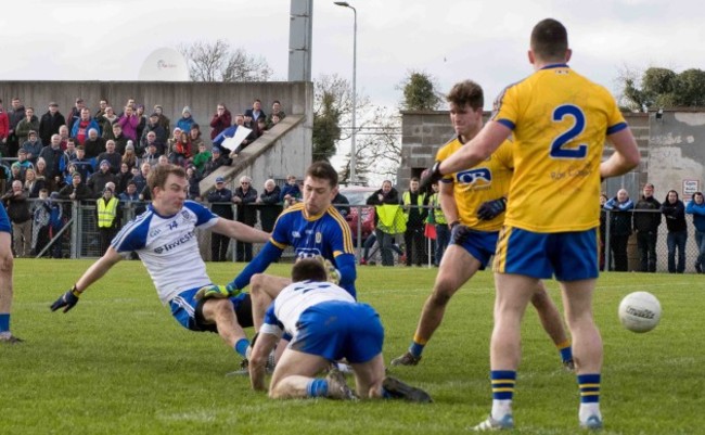 Jack McCarron scores the first goal