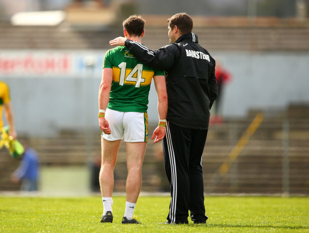 Paul Geaney and manager Eamonn Fitzmaurice