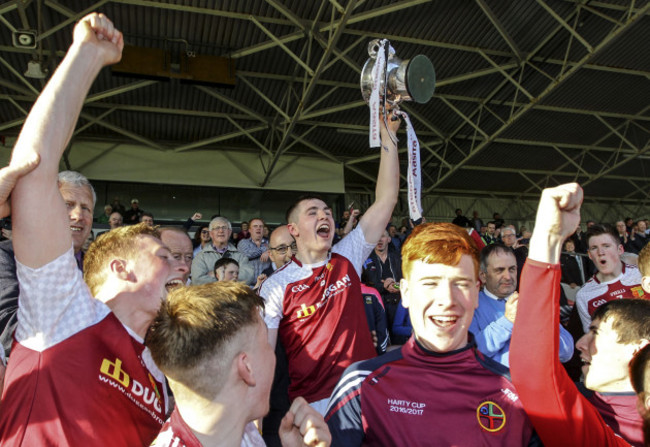 Paddy Cadell lifts the Croke Cup