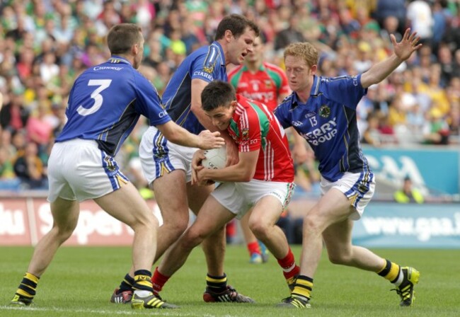 Jason Doherty with Marc O'Se, Eoin Brosnan and Colm Cooper