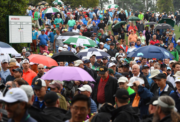 Masters practice canceled due to weather