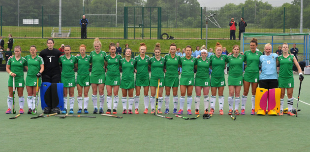 Ireland line-up for the National Anthems