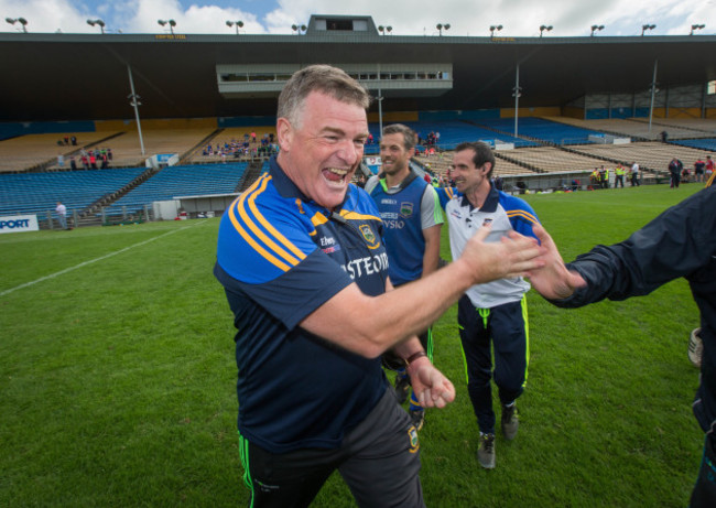 Liam Kearns celebrates