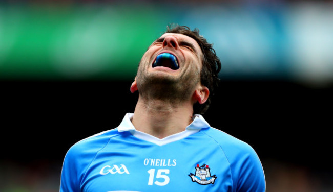 Bernard Brogan reacts to a missed chance