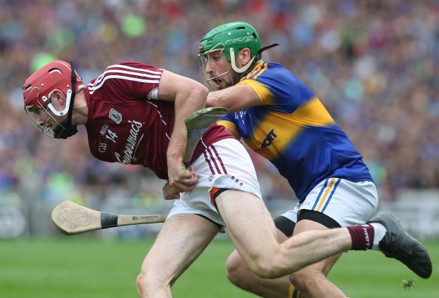 James Barry tackles Cathal Mannion