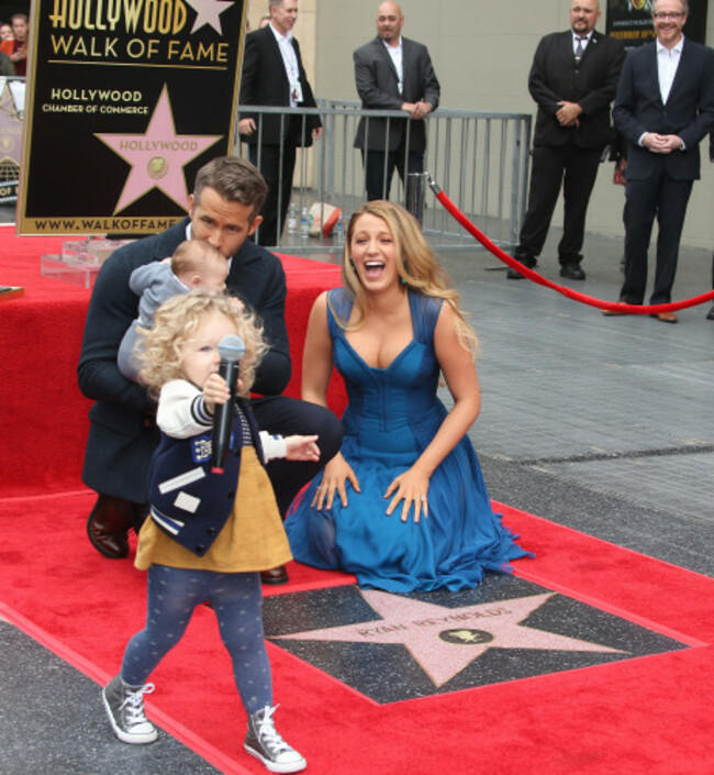 Ryan Reynolds Honored With Star On The Hollywood Walk Of Fame Ceremony - Los Angeles