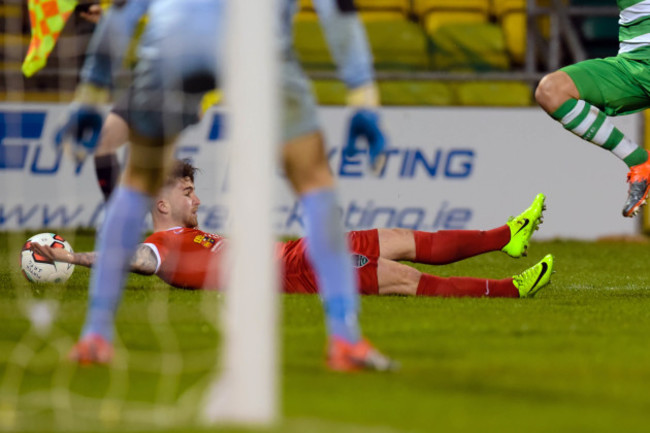 Sean Maguire is fouled resulting in a penalty