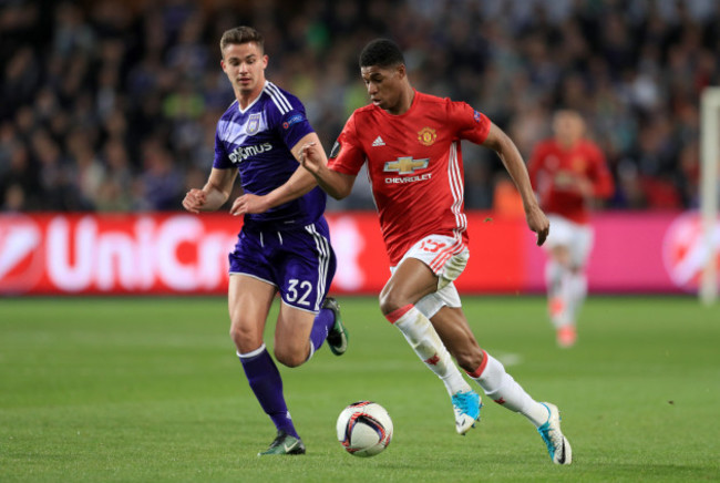 Anderlecht v Manchester United - UEFA Europa League - Quarter Finals - First Leg - Constant Vanden Stock Stadium