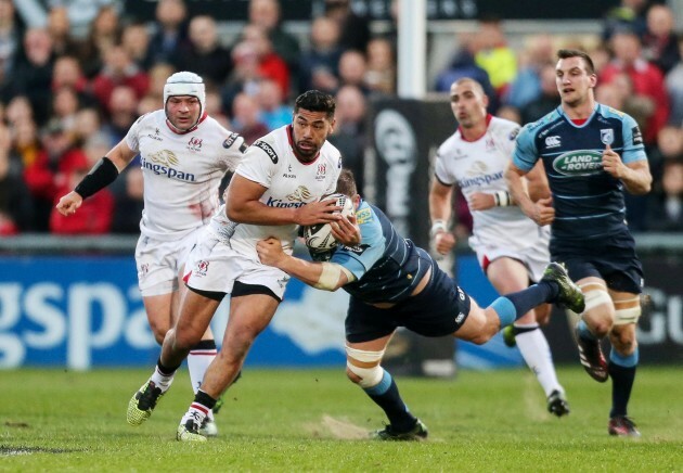 Charles Piutau on the attack