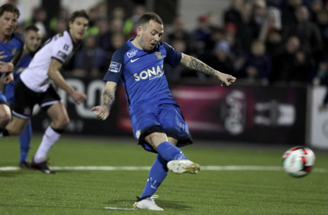 ' Gary McCabe scores his second goal from the penalty spot