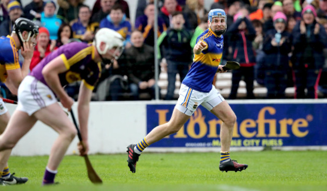 John McGrath celebrates scoring their third goal