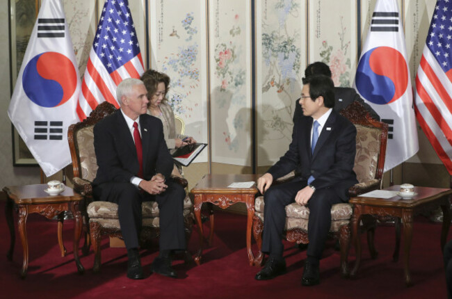 South Korea US Pence Korea