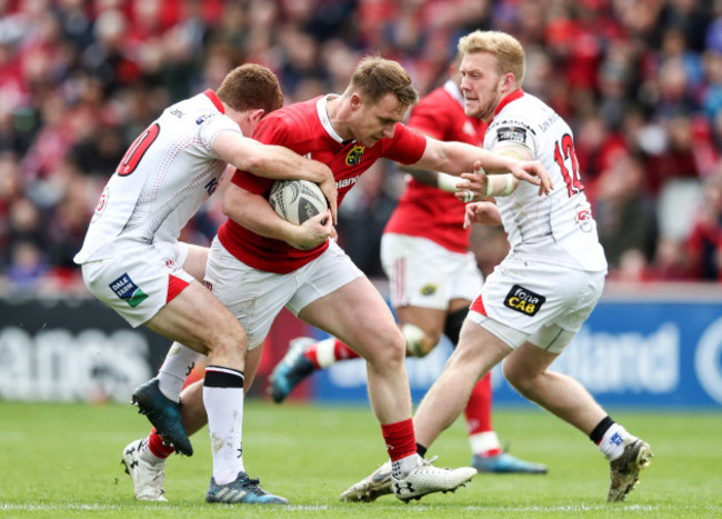 Paddy Jackson and Stuart Olding tackled Rory Scannell