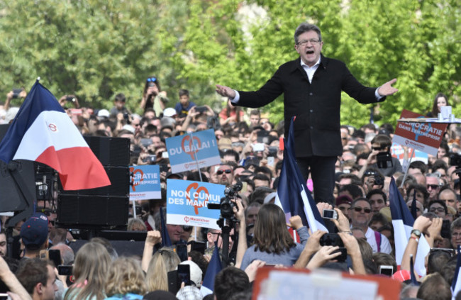 Jean-Luc Melenchon Campaign Meeting - Toulouse