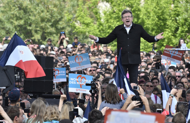 Jean-Luc Melenchon Campaign Meeting - Toulouse