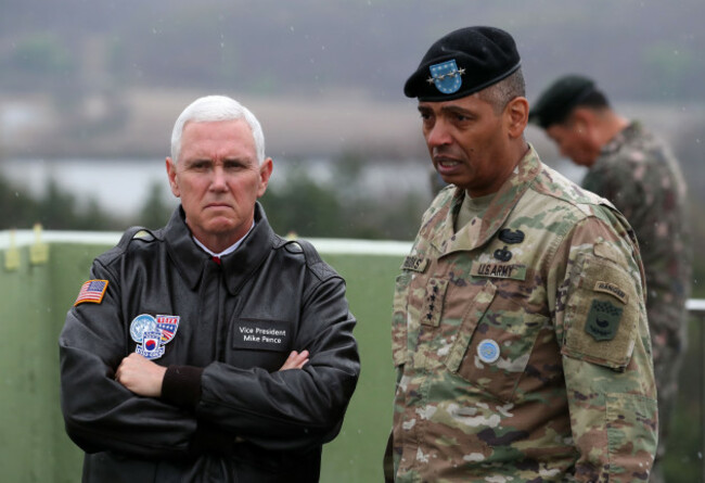 South Korea - U.S. Vice President Mike Pence Visit to DMZ