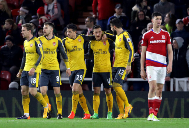 Middlesbrough v Arsenal - Premier League - Riverside Stadium