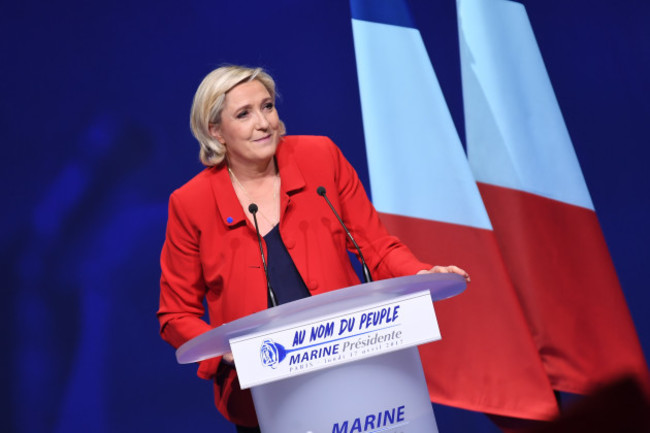 France: Marine Le Pen Campaign Rally