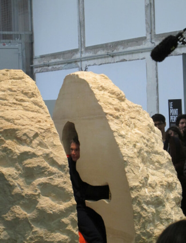 Extreme action artist to live inside a rock