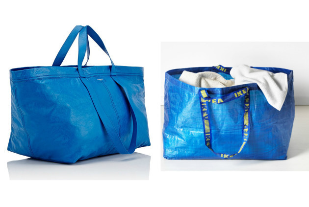 Fashion label Balenciaga is selling a big blue IKEA bag lookalike for €2000