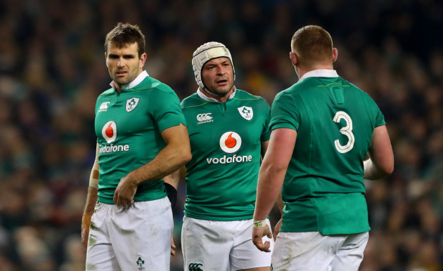 Jared Payne, Rory Best and Tadhg Furlong