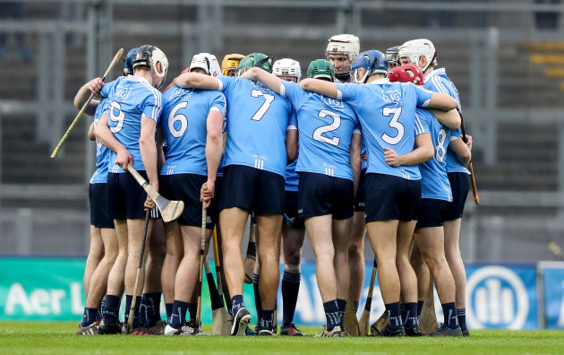 Dublin huddle before the game