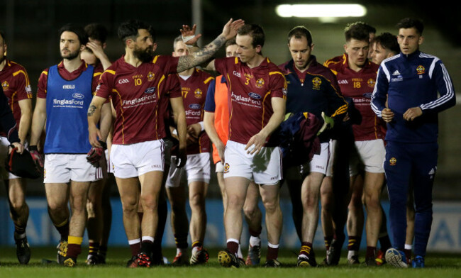 Paul Galvin and Shane Lyons celebrate winning