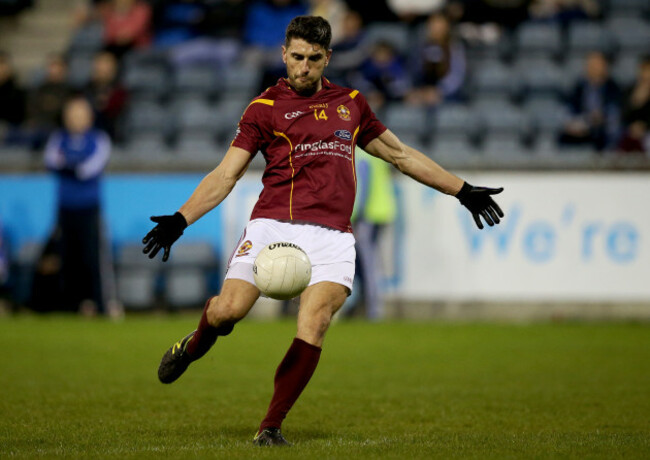 Bernard Brogan kicks a late point