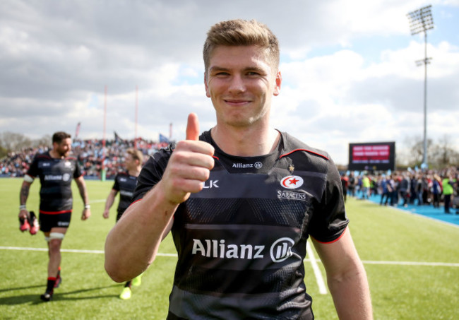 Owen Farrell celebrates