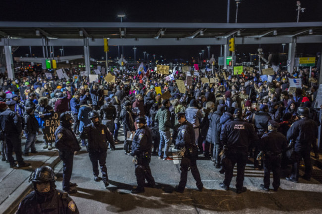 NYC: 1000s Shutdown NYC's JFK Airport, Defy Trump