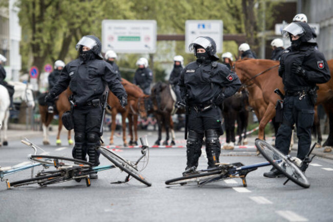 Protests against AfD party convention in Cologne