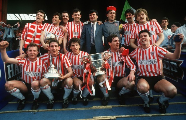 Derry City celebrate 1989