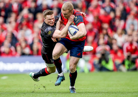 Keith Earls with Chris Ashton