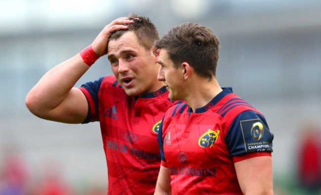 CJ Stander and Ian Keatley dejected after the game