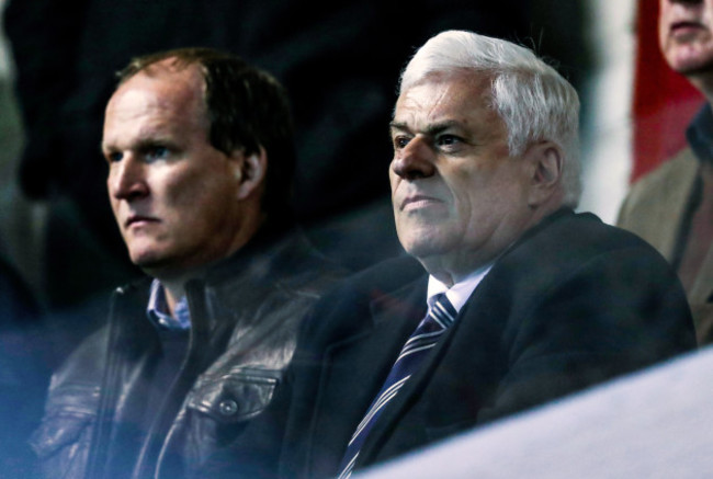 Peter Ridsdale with Simon Grayson