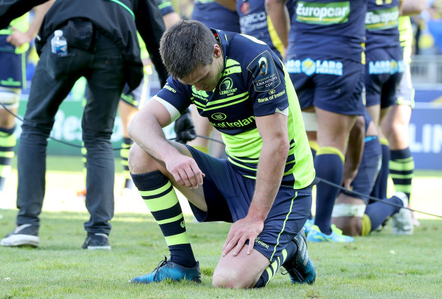 Johnny Sexton dejected after the game